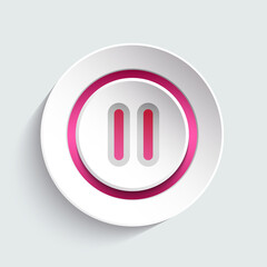 Music button design element for your website, page, template, layout. Graphic design creative element. Vector illustration.