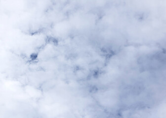 Obraz premium White clouds spread all over blue sky.