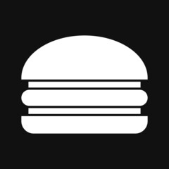 Burger icon on grey background