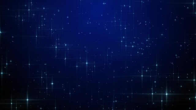 ゆっくり穏やかに光輝く星空の背景　小さめ　ループ