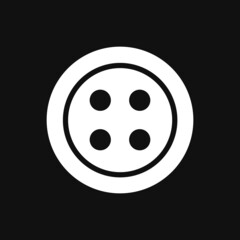 clothes button icon on grey background