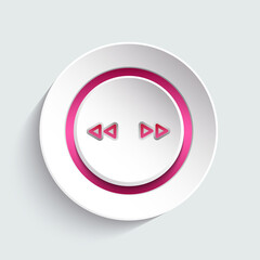 Music button design element for your website, page, template, layout. Graphic design creative element. Vector illustration.