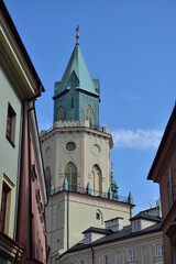 Fototapeta na wymiar Lublin Stare Miasto Wieża Trynitarska 