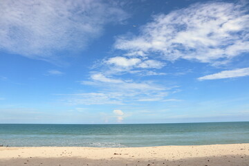 Chaweng Beach in Koh Samui in Thailand lonely during corona pandemic.