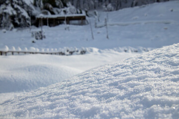 綺麗に光る雪の結晶