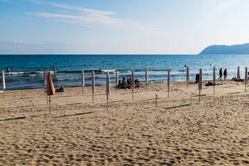 beach in the morning
