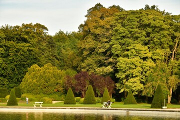 La beauté de l'automne des feuillage des arbres au jardin français du parc de Tervuren à l'est de Bruxelles 