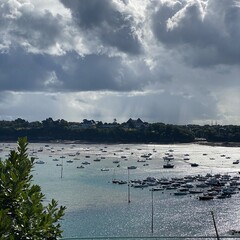 clouds over the river