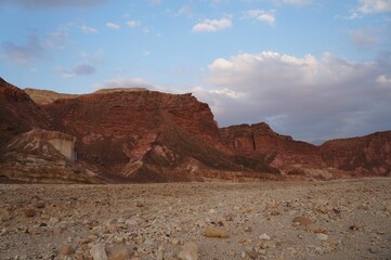 Naklejka premium Beautiful colours of mountains near Israel Route in South