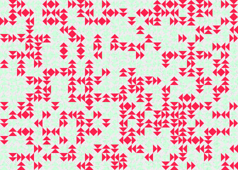 Abstract Geometric Pattern generative computational art illustration