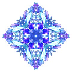 blue snowflake ornament decor Marry Christmas 