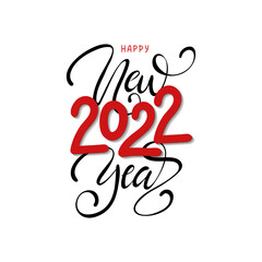 Merry Christmas hand Lettering  Inscription to winter holiday design, Calligraphic. Christmas Xmas and Happy New Year Greeting Card, banner.