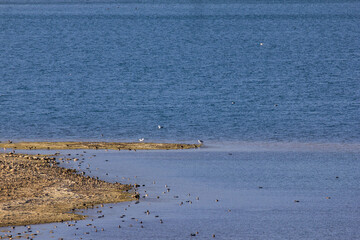 beautiful, large reservoir called perucko jezero, close to Cetina and the town Sinj, Croatia, Europe