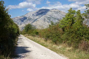 Fototapeta na wymiar view on mountains in Bosnia and herzegovina, landscape, Europe