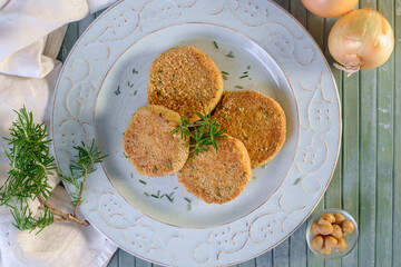 Burger di ceci senza uova