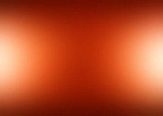 Orange blur empty background decorated diffused lights on sides.