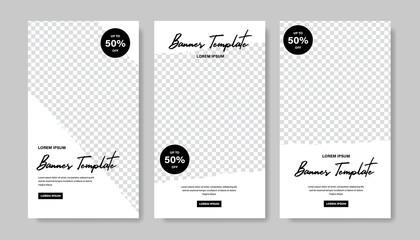 Unique Modern Editable Social Media banner template. Anyone can use this Easy Design Promotion web banner for social media. Modern elegant sales and discount promotions - Vector.