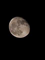 full moon over black