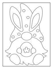 Easter Coloring Book Pages for Kids. Coloring book for children. Easter.