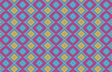 Colorful pattern for textile and design. Geometric ethnic pattern design for background or wallpaper. Abstract pattern. Texture with wavy, curves lines. Bright dynamic background with colorful wavy