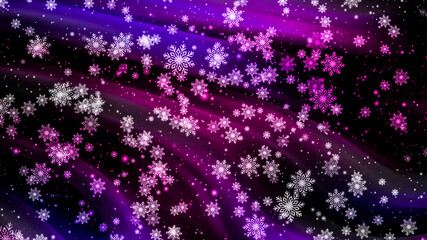 Christmas snowflakes holiday  gradient  background.