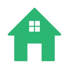 House icon vector isolated on white background. Trendy house icon in flat style. Template for app, ui and logo. Icon house for your web site. Modern house icon, EPS 10