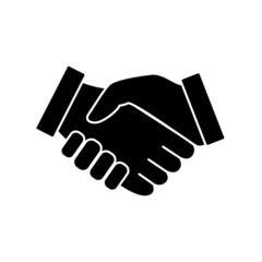 Handshake icon vector isolated on white background. Trendy handshake icon in flat style. Template for app, ui and logo, vector illustration, eps 10
