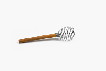 Light kitchen tools, stainless whisk with a wooden handle for egg beater, milk blender for...