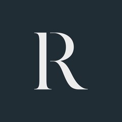 Modern creative monogram initials R Logo Design