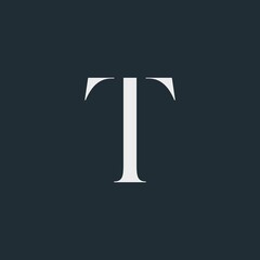 Modern creative monogram initials T Logo Design