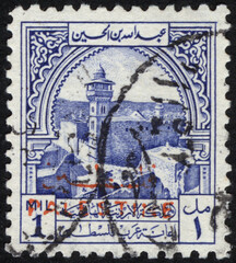 Postage stamps of the Jordan. Stamp printed in the Jordan. Stamp printed by Jordan.