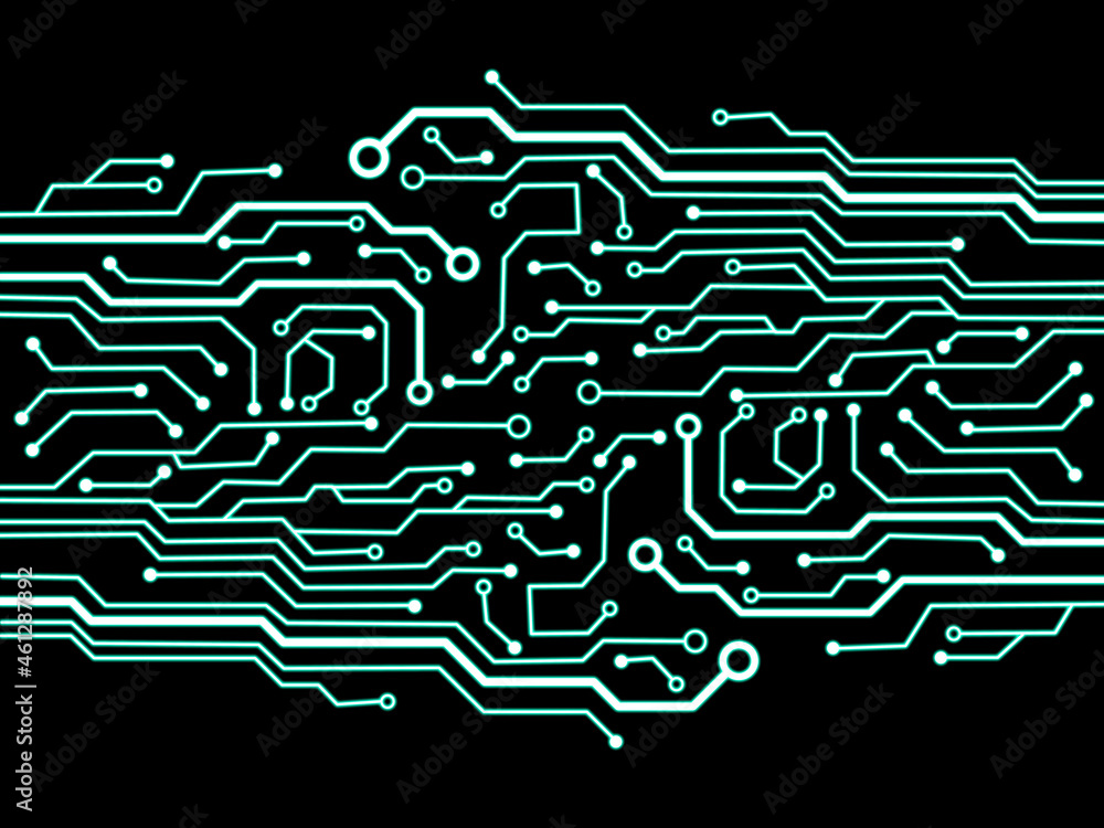Aufkleber computer circuit blue. scheme type. schematic lines connection. computer connection. schematic line 