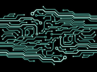  computer circuit blue. Scheme type. Schematic lines connection.  Computer connection.  schematic line symbol. computer circuit blue