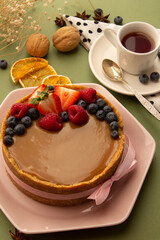 Delicious sweets on the table