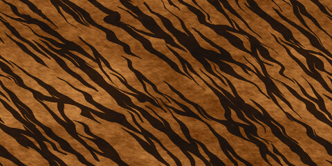 虎柄のシームレスパターン素材	
