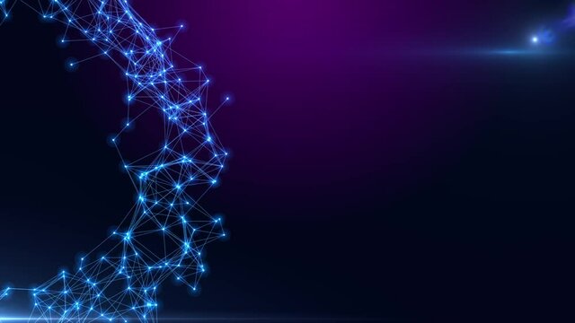 Circle expanding digital network with omni flares