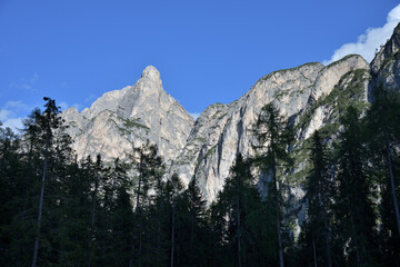 Sasso del Signore from Lake Braies