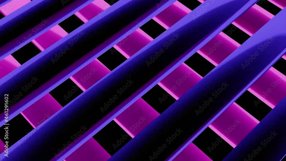 Poster moving colorful stripes crossed by another layer of 3d lines, tech background. design. horizontal me