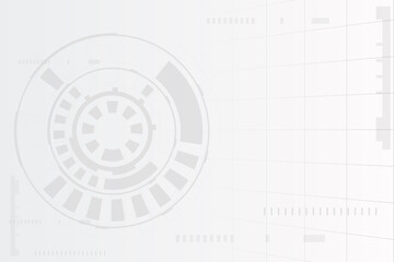 Redial of circle background with line system and data structure. Abstract circuit board with perspective line network connection. Cyber space and virtual visualization in world wide.