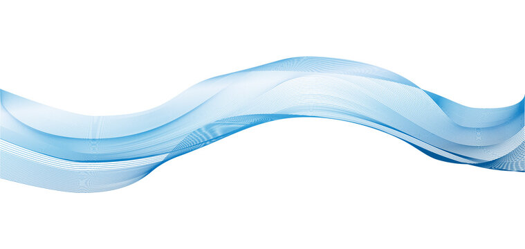Abstract wave design element. Vector intricate blue lines texture. Blank background useful for business layout.