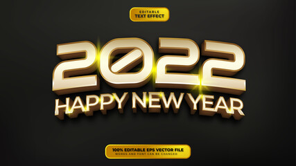 6 October - Happy New Year 2022 Text Effect - 11