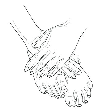 recommend clip art: Arms and legs.Coloring book antistress for children and adults. Illustration isolated on white background.Zen-tangle style. Hand draw