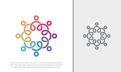 Global Community Logo Icon Elements Template. Community human Logo template vector. Community health care. Abstract Community logo. Social Networking logo designs.