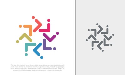 Global Community Logo Icon Elements Template. Community human Logo template vector. Community health care. Abstract Community logo. Social Networking logo designs.