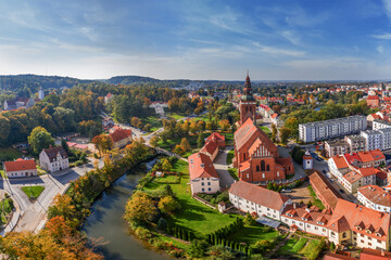 Fototapeta na wymiar Lidzbark Warmiński-miasto na Warmii w północno-wschodniej Polsce