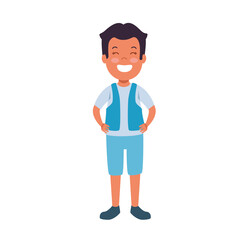 cute boy standing