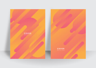 Gradient geometric pattern background texture for poster cover design. Minimal color abstract gradient banner template. Modern vector shape for brochure design