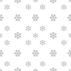 Christmas, New Year, holidays seamless pattern with painted snowflakes on a transparent background. Winter texture for printing, paper, design, fabric, decor, gift, food packaging, backgrounds
