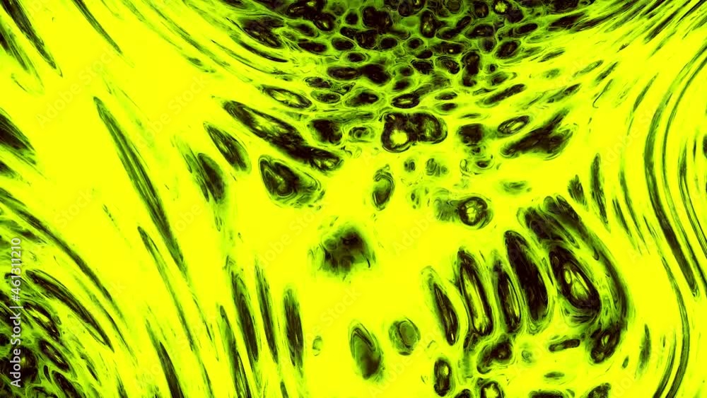 Poster abstract water paint diffusion with liquid soap, seamless loop. motion. a chemical reaction with ink