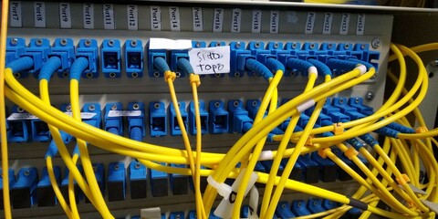 fiber optic cable in terminal box